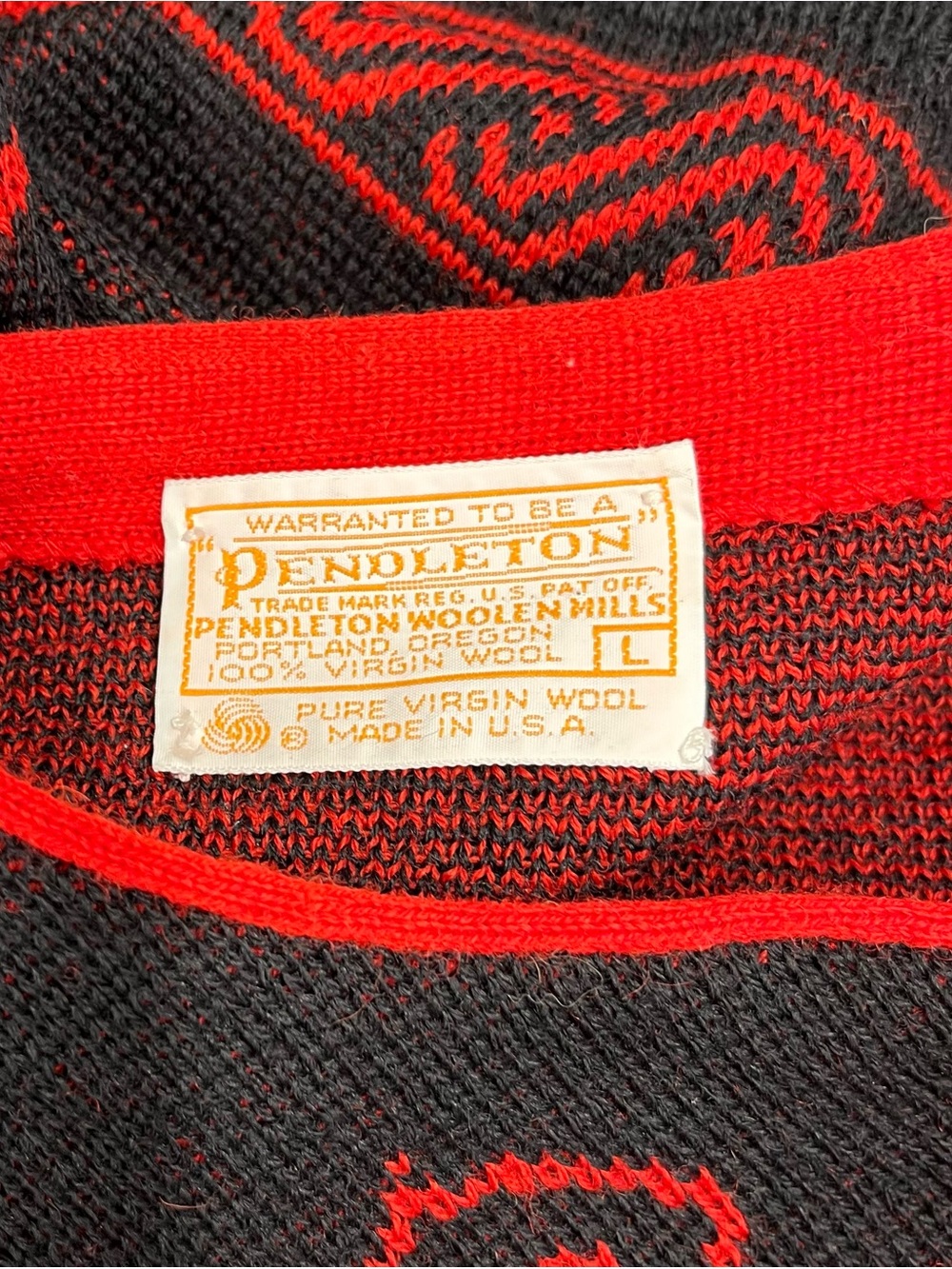 Vintage Pendleton wool cardigan size large - Picture 6 of 8